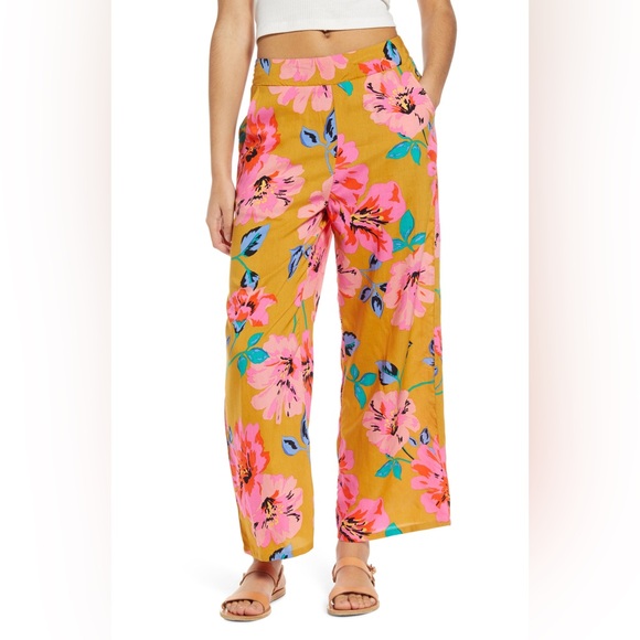 Billabong Cut Through floral top and pant matching set size M (Moss Landing) - Picture 5 of 13